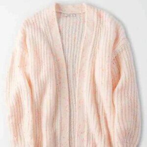 American Eagle| Slouchy Pink Confetti Sweater (S)